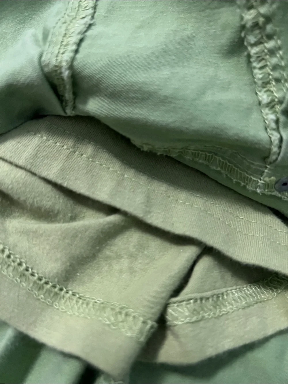 Olive Green and Light Blue kids Casual Skorts-